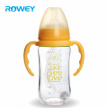Orange Großhandel Glas Stillen Freundlich Rosa Neugeborenes Baby Flasche Silikonhülle
